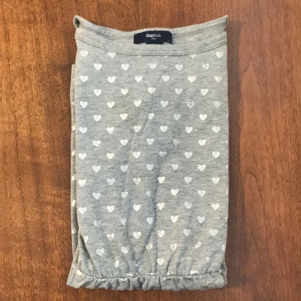 Gap Kids Sleeveless Dress with Metallic Hearts